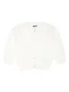 Molo White Cardigan For Baby Girl In White