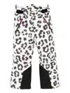 Molo Leopard-print Zip Pants In White