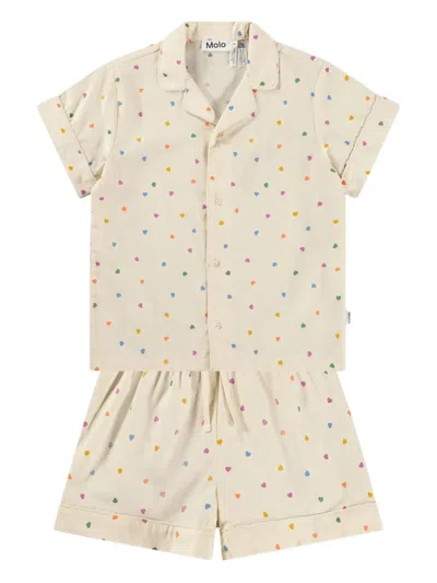 Molo Kids' Lexi Pajamas In Neutral