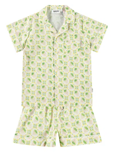 Molo Kids' Lexi Pajamas In White
