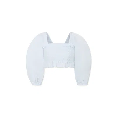 Molo Kids' Light Blue Crop Top For Girl