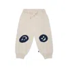 Molo Light Blue Trousers For Babykids In Ivory