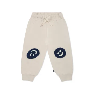 Molo Light Blue Trousers For Babykids In Ivory