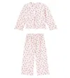 Molo Lin Printed Cotton Pajamas In Pink