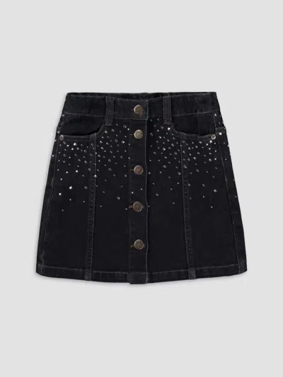 Molo Little Girl's & Girl's Bera Rhinestone-embellished Denim Miniskirt