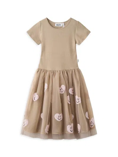Molo Kids' Little Girl's & Girl's Cyrusila A-line Dress In Brown