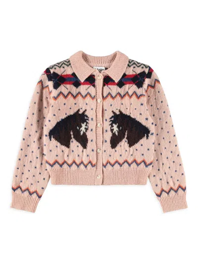 Molo Kids' Little Girl's & Girl's Galaxy Wool Sweater In White