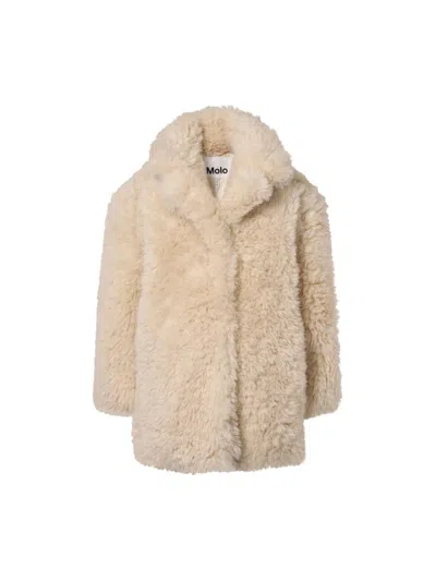 Molo Kids' Little Girl's & Girl's Helin Faux-fur Jacket In Neutral