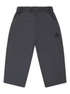 Molo Grey Trousers For Babykids With Logo In Black