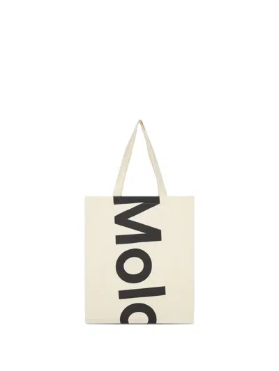 Molo Kids' Logo-print Tote Bag In Neutral