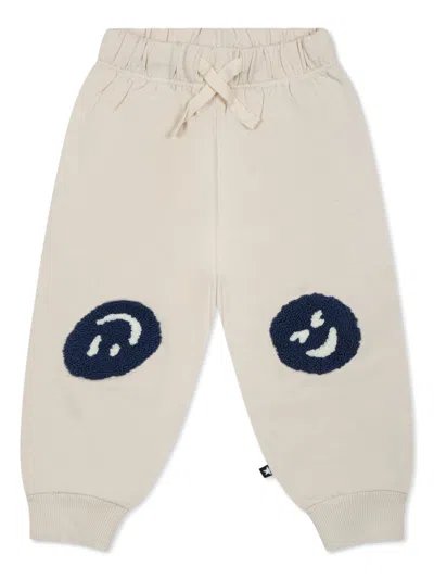 Molo Babies' Logo-print Track Pants In White