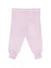 Molo Logo-tag Merino Wool Leggings In Pink