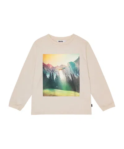 Molo Kids' Long-sleeved T-shirt In Neutral