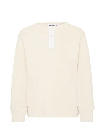 Molo Kids' Long-sleeve T-shirt In Neutral
