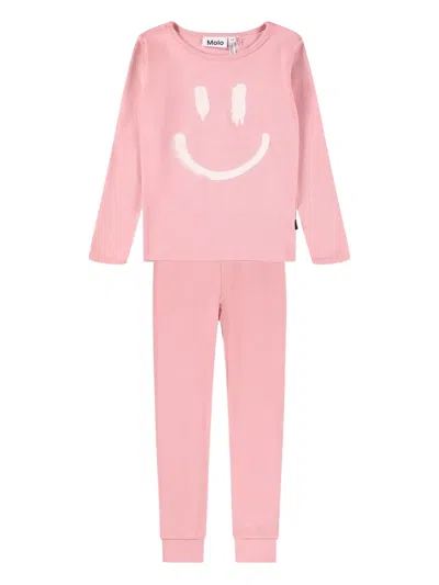 Molo Kids' Lue Pyjamas In Pink