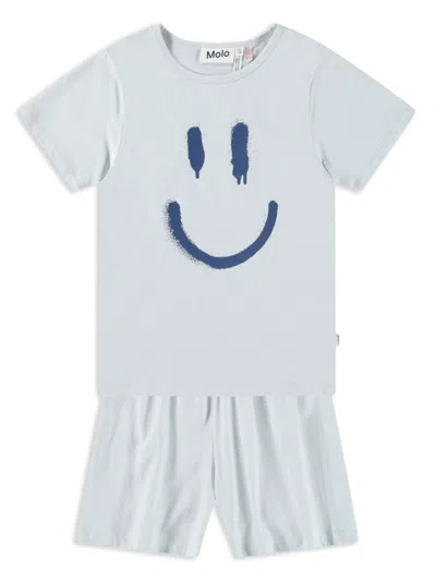 Molo Kids' Luvis Pajamas In Blue