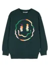 Molo Magni Smiley Face-print Sweatshirt In Green