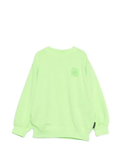 Molo Kids' Magni Sun-embroidered Sweatshirt In Green