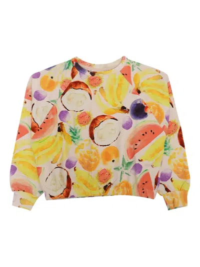 Molo Kids' Malinda Fruit-print Sweatshirt In Multi