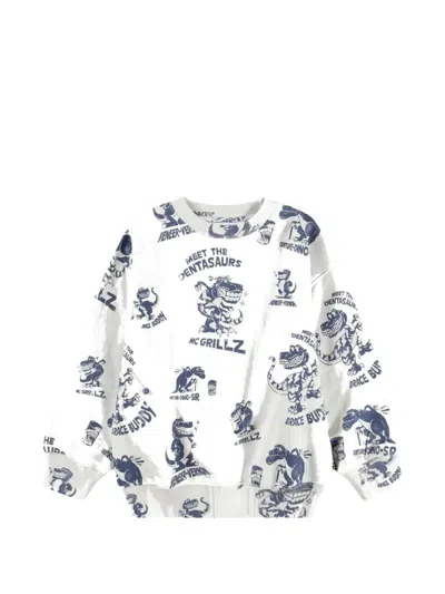 Molo Kids' Mar Graphic-print Sweatshirt In Neutrals
