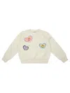 Molo Marge Sequin-embellished Sweatshirt In Bianco