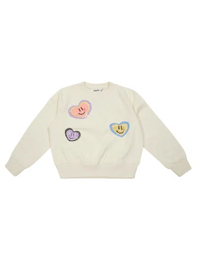 MOLO MARGE SEQUIN-EMBELLISHED CREWNECK SWEATSHIRT