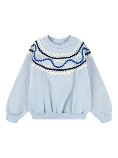 Molo Kids' Marilyn Sweatshirt In Blue