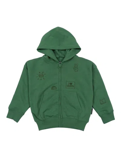 Molo Kids'  Marley Hoodies In Green