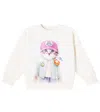 Molo Maxi Printed Cotton Jersey Sweatshirt In Neutral