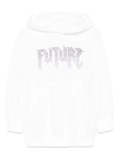 Molo Kids' Maxx Hoodie In White