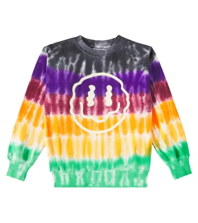 Molo Kids' Memphis Dyed Cotton Sweatshirt In Multicoloured