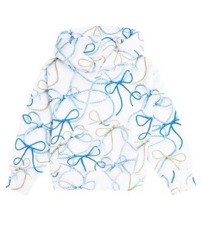 Molo Kids' Mie Printed Cotton Hoodie In Multicoloured