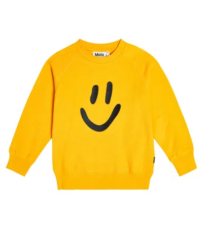 Molo Kids' Sweatshirt Mike Aus Baumwoll-jersey In Sunray