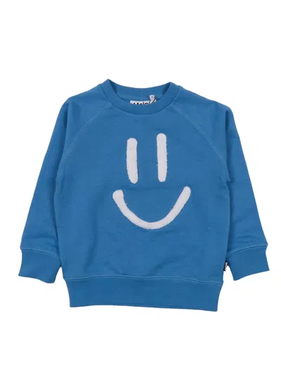 Molo Mike Sweat Shirt In Blue