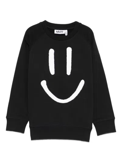 Molo Kids' Mike Sweater In Black