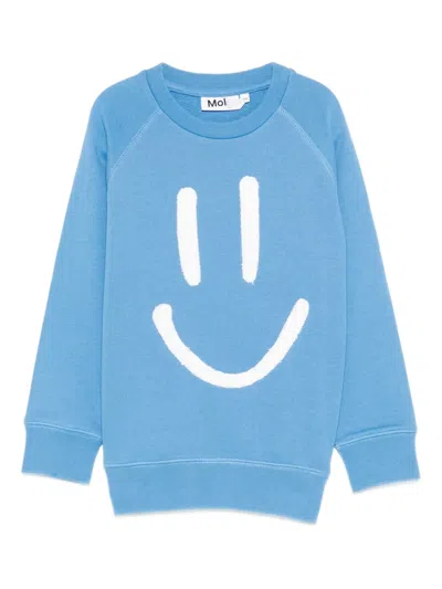 Molo Kids' Mike Sweater In Blue