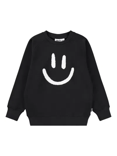 Molo Kids' Mike Sweatshirt In Black