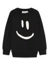 Molo Mike Printed Cotton Sweatshirt In Black
