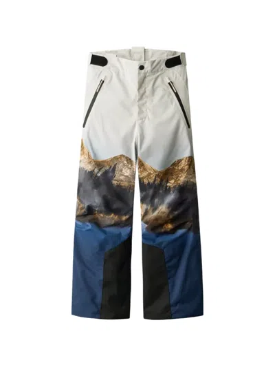 Molo Kids' Mirror Mountains Landscape-print Ski Pants In Multi