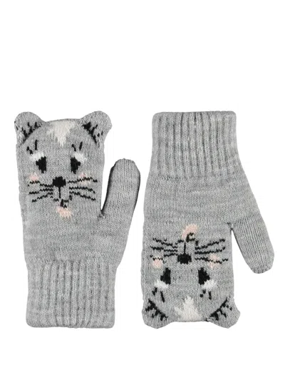 Molo Mittens Grey Melange "kenau" In Gray
