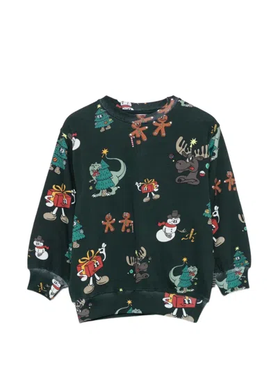 Molo Kids' Monti Graphic-print Sweatshirt In Black