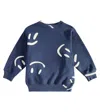 Molo Boy's Adan Happy Face Joggers In Blue