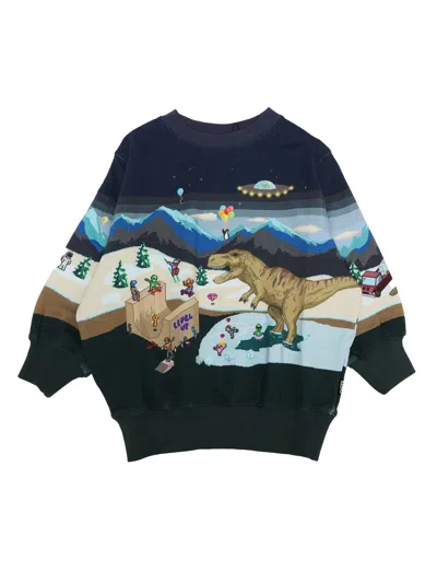 Molo Kids' Monti Sweat Shirt In Multi