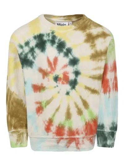 Molo Kids' Monti Swirl Sweatshirt In Yellow