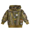 Molo Moz Printed Cotton Hoodie In Multicoloured