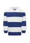 Molo Multicolor Polo Shirt For Boy With Patch In Multicolor