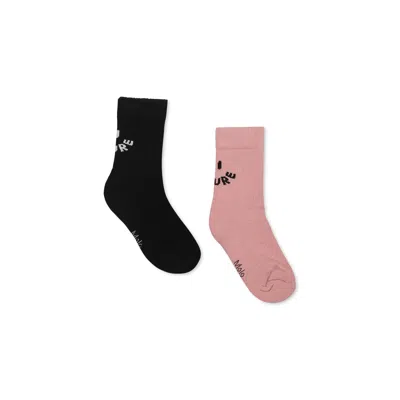 Molo Kids' Multicolor Socks Set For Girl With Smiley