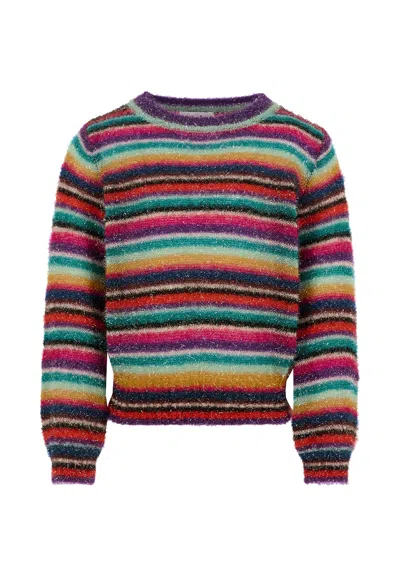 MOLO MULTICOLOR SWEATER FOR GIRL WITH LOGO
