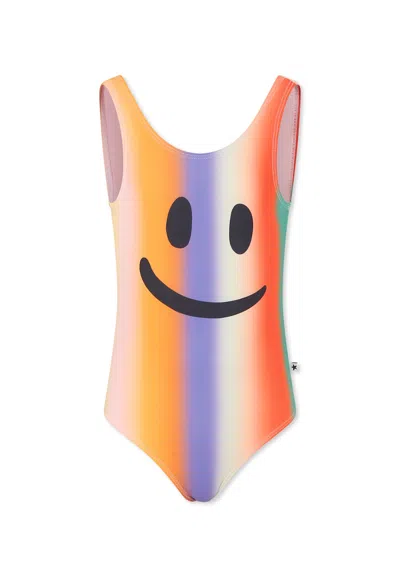 MOLO MULTICOLOR SWIMSUIT FOR GIRL WITH SMILEY