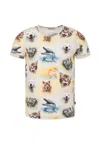 Molo Multicolor T-shirt For Kids With Animals In Multicolor